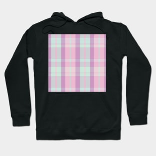 Pastel Aesthetic Aillith 2 Hand Drawn Textured Plaid Pattern Hoodie